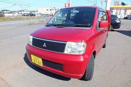 値下げ⭐︎全コミ！三菱 ekワゴン レッド LA-H81W 車検令和3年10月迄 71918km 冬タイヤ付！札幌ナンバー名変無料