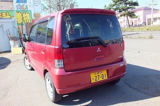 値下げ⭐︎全コミ！三菱 ekワゴン レッド LA-H81W 車検令和3年10