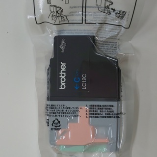 未使用インクカートリッジ　ブラザー純正LC12(ブラック・シアン・マゼンタ・イエロー）の画像