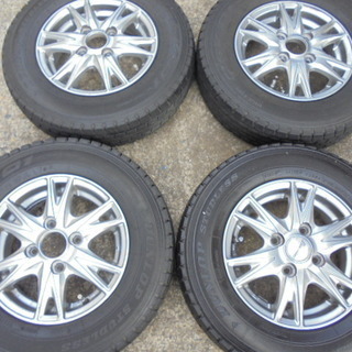 4本set　社外アルミ（JWLT） 　スタッドレス付き 12×4...