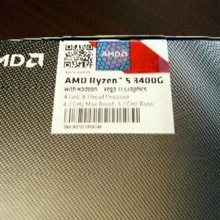 値下げ【発送可能】AMD RYZEN5 3400G 中古　完動品の画像