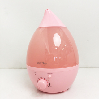 アウトレット☆アロマLED加湿器 ピンク