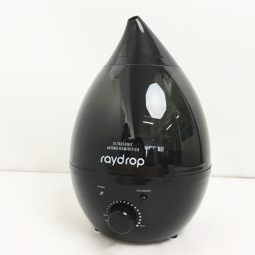 アウトレット☆アロマLED加湿器 レイドロップ ブラック