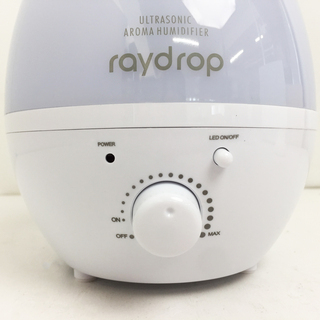 アウトレット☆アロマLED加湿器 レイドロップ ホワイトの画像
