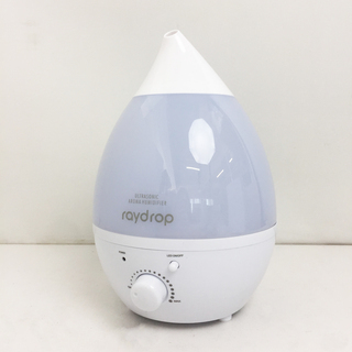 アウトレット☆アロマLED加湿器 レイドロップ ホワイト