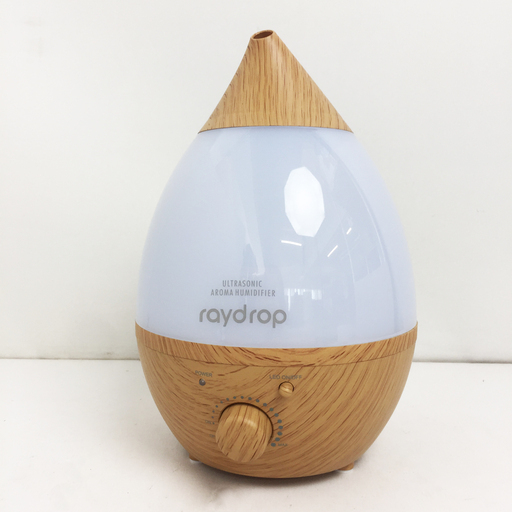 アウトレット☆アロマLED加湿器 レイドロップ ライトウッド