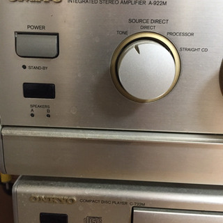 オンキョー プリメインアンプA922M CDプレイヤーC722Mの画像