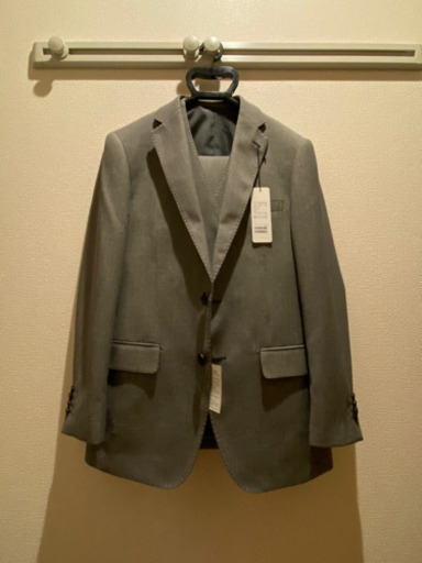 スーツ スリーピース スリム A4 新品未使用タグ付き ライトグレー