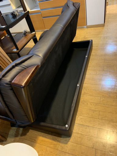 ローリング式収納付き リクライニング3Pソファベッド 参考上代49,500円