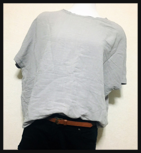 ご購入者様決定【MODEROBE】カットソー リネン素材 グレー