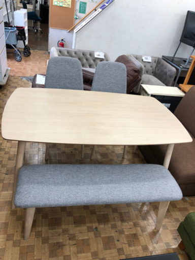 ダイニングベンチセット 展示品 4人掛け　（展示品★美品）
