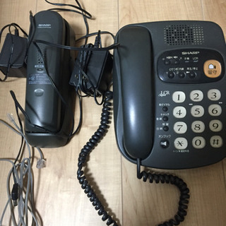 SHARP 留守番電話機 子機付き CJ-H1B