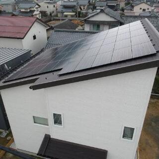 太陽光パネル工事、塗装作業
