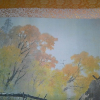 河合玉堂＊「彩雨」＊掛け軸＊日本画＊掛軸の画像