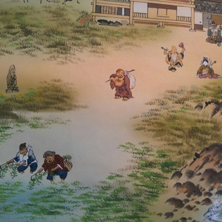 今井月庵＊「十全図」＊掛軸＊日本画＊七福神＊掛け軸＊開運の画像