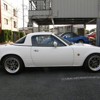 ホワイト★検長★NA6★ロードスター★ハード＆ソフトトップ★修復無★A/C.OKの画像