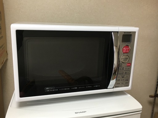 SHARP シャープ 電子レンジ オーブンレンジ RE-180KS-W 15L 2016年製 中古 良品