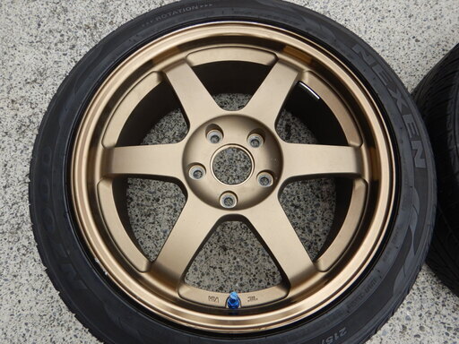 ＴＥ３７　１７インチ　２本　レイズ製鍛造ホイール　アルテッツァ、マーク２