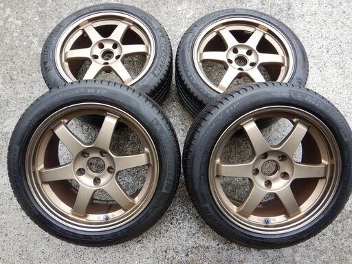 ＴＥ３７　１７インチ　４本セット　ＲＸ８，インプ、ランエボなどに！