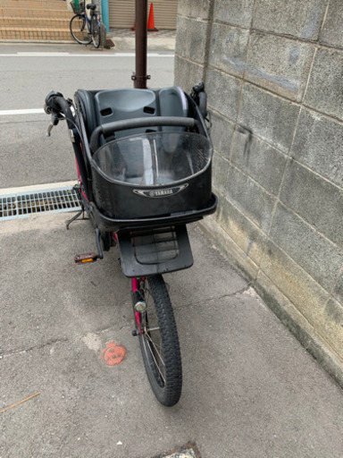 電動自転車ヤマハPAS Kiss 8.1Ah 前子供乗せ　20インチ　ローズ色