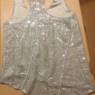 美品！！ホルタートップス キラキラ** シルバー！！の画像