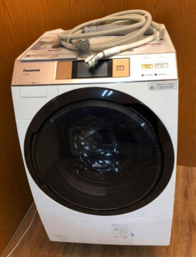 綺麗【2016年製】Panasonic ドラム式洗濯乾燥機 10.0kg HEAT PUNP NA-VX5E3L 左開き（664）AKARIパナソニック