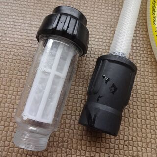 KARCHER(ケルヒャー) 自吸用ホース と フィルター のセット 高圧洗浄機用 タンク バケツに貯めた水 風呂水 雨水の画像