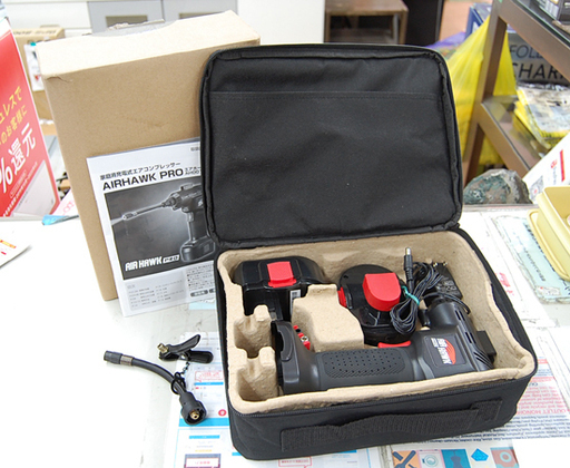 AIR HAWK PRO/エアホークプロ 充電式エアコンプレッサー AH001 動作確認済み  ☆ PayPay(ペイペイ)決済可能 