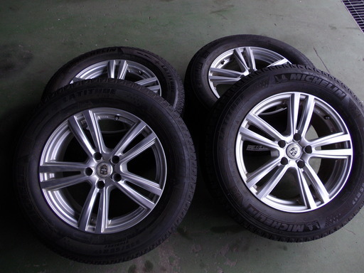 17インチ　7J　5穴　114.3　+48　ミシュラン　X-ICE　225/65R17