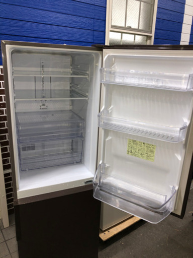 2ドア冷蔵庫　シャープ 271L SJ-PD27B-T 【3ヶ月保証★送料に設置込】