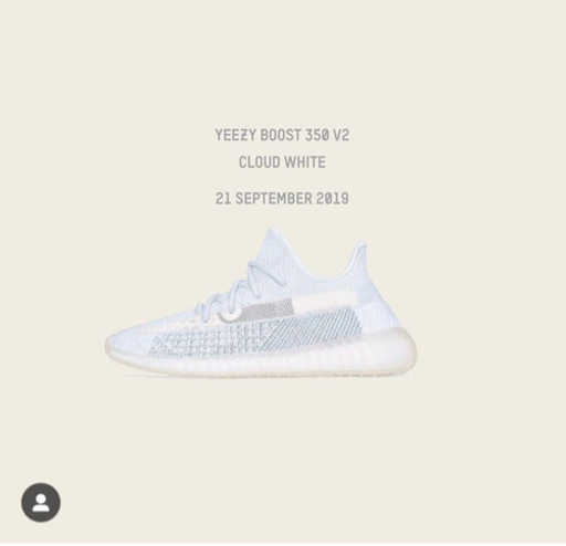 靴/バッグ YEEZY BOOST 350 V2 CLOUD WHITE