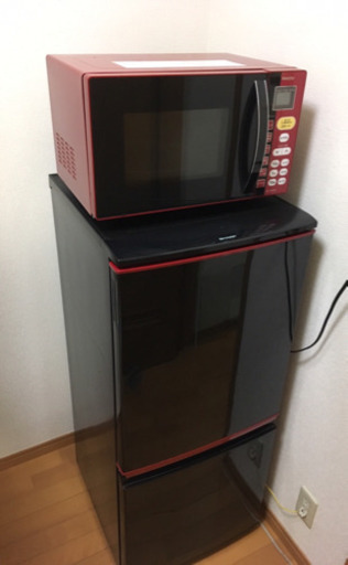 【受付終了】SHARP/2ドア冷凍冷蔵庫 美品 ブラック 137Ｌ