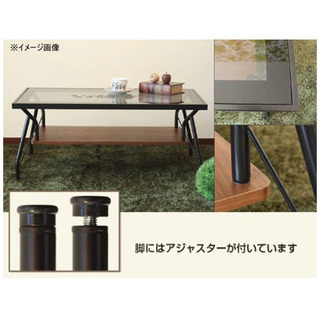 リビングテーブル ガラステーブル  オシャレの画像