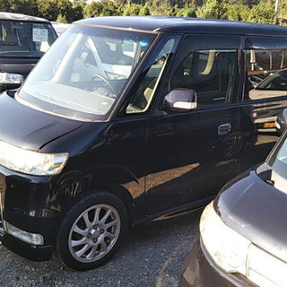 購入者決定済み　　ご自宅付近納車で激安！車検付きＨ１９年タントカスタムVS黒（光沢が美しい）アルミ（極めて綺麗）、スマートキー、ＨＩＤライト、フルエアロ、タイミングベルト交換済みで整備歴良。の画像