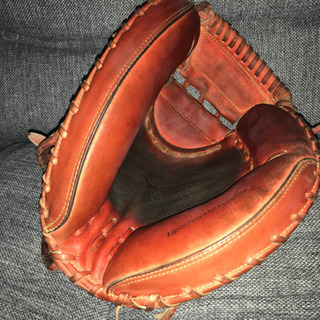 値下げしました！硬式キャッチャーミット アシックス GOLDSTAGE GLORIOUSの画像