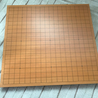 天然木一寸碁盤、蛤と黒曜石の高級碁石セット　囲碁セット