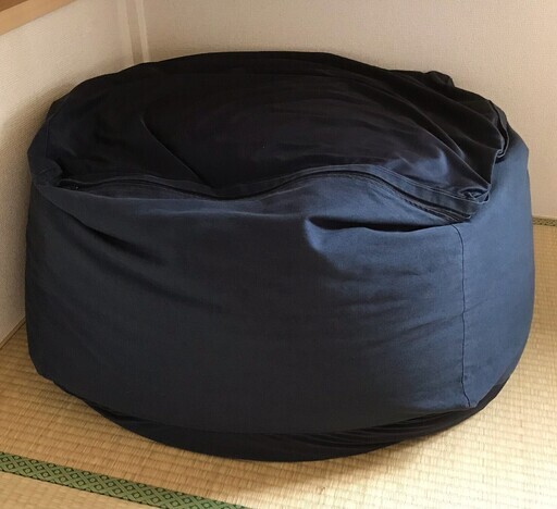 無印 体にフィットするソファ ネイビー Lサイズ　近隣配送可