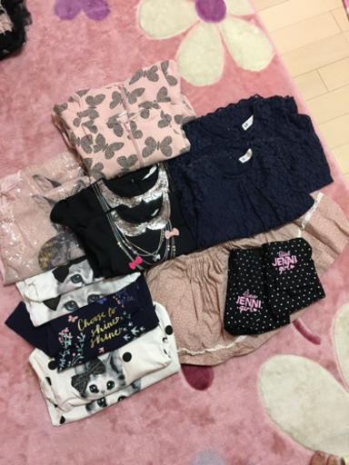 姉妹お揃い コーディネート 90センチ 110センチ
