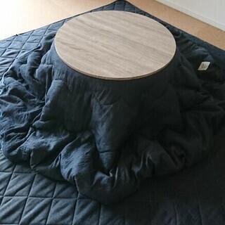 【FRUTO】こたつ布団セット　円形用　表地コットン100％　デ...
