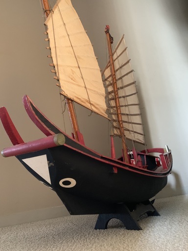 琉球進貢船　木製模型