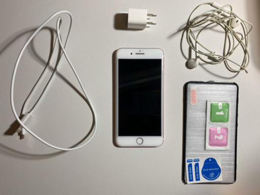 Phone 7plus 128GB ローズゴールド　本体・ケース・フィルムセット