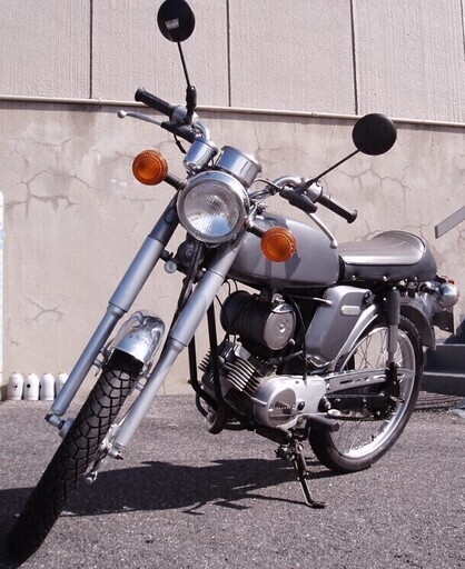 YAMAHA ヤマハ ＹＢ－１実動 原付50㏄ チェーン・スプロケットまだまだ使えます。