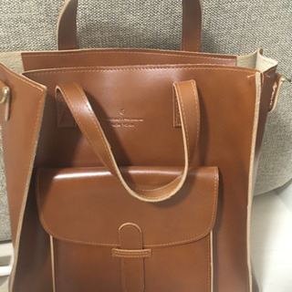 【お取引中】茶色 革バック