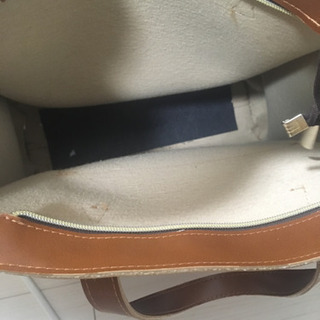 【お取引中】茶色 革バックの画像