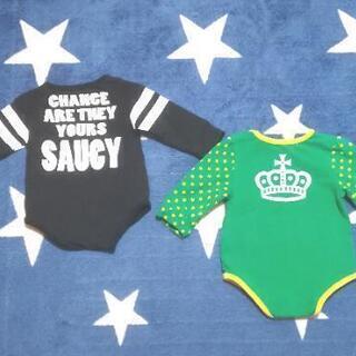 お値下げしました⭐ベビー服⭐新生児 60cm 長袖 肌着 ロンパース♦男の子 女の子♦新品の靴下二足オマケですの画像