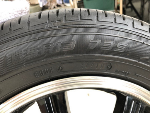 ○お話し中○ホイールタイヤセット 155/65/r13 PCD 4×100