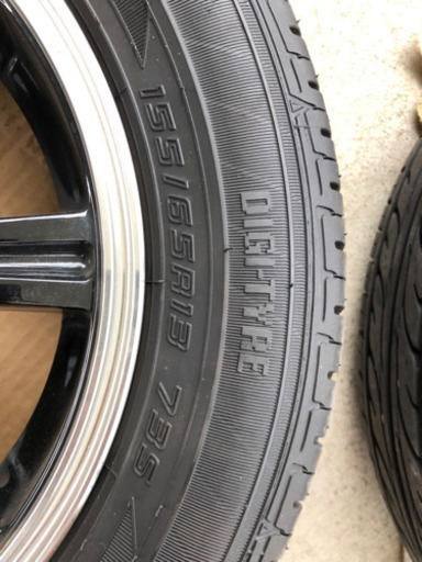 ○お話し中○ホイールタイヤセット 155/65/r13 PCD 4×100