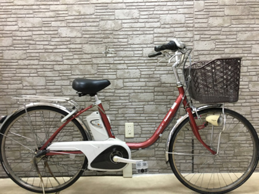 東京23区配達無料  新基準  Panasonic パナソニック  ビビSS  5Ah リチウム  電動自転車 中古 ■24インチ