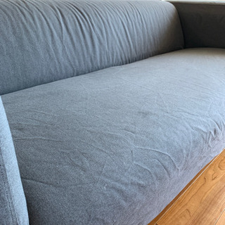 イケア　2人掛ソファ　クリッパン　グレーの画像