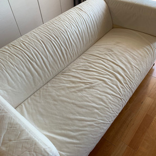 イケア　2人掛ソファ　クリッパン　グレーの画像